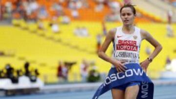 Yelena Lashmanova, uno de los esc&aacute;ndalos m&aacute;s sonoros de dopaje en el atletismo ruso.