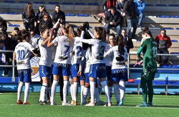 Jugadoras del Zaragoza CFF.