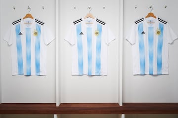 The design for Argentina's 2018 World Cup shirt draws on the Albiceleste's kit at the 1993 Copa América - their last major tournament win.