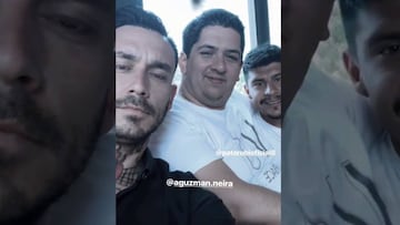 Pinilla mostró su divertido almuerzo con Pato Rubio
