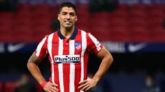 Luis Su&aacute;rez con el Atl&eacute;tico. 