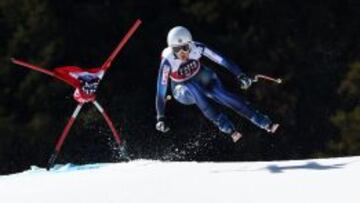 Carolina Ruiz, durante el descenso.