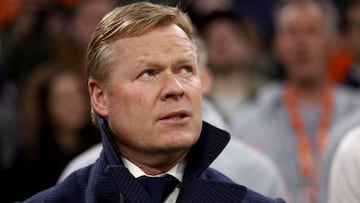 FILED - 24 March 2019, Netherlands, Amsterdam: Netherlands Coach Ronald Koeman is pictured during the UEFA Euro 2020 Group C qualification soccer match between The Netherlands and Germany at the Johan Cruyff Arena. With Lionel Messi determined to leave Ba