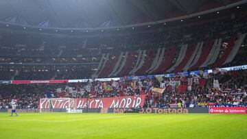 Tifo en el Atlético-Granada.