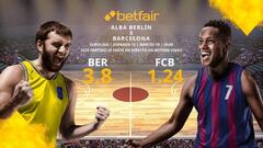 ALBA Berlín vs. Barça Basket: horario, TV, estadísticas, clasificación y pronósticos