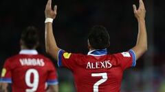 Alexis se encamina a ser el máximo goleador de la Roja