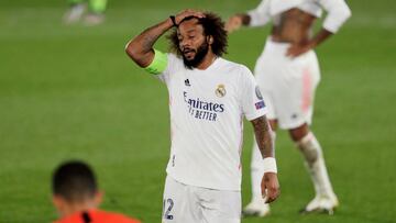 Marcelo, durante un partido del Real Madrid.