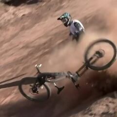 Así partió su bici en el Rampage el debutante Bienvenido Aguado