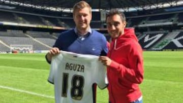 Aguza firmó este viernes como nuevo jugador del MK Dons para las dos próximas temporadas.