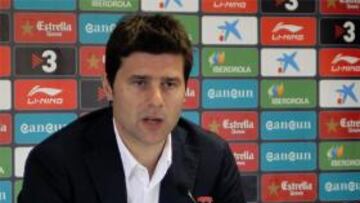 Mauricio Pochettino en rueda de prensa.