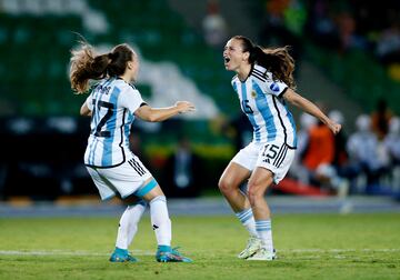 Argentina's Florencia Bonsegundo celebrates 