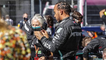 HAMILTON Lewis (gbr), Mercedes AMG F1 GP W11 Hybrid EQ Power+, portrait during the Formula 1 VTB Russian Grand Prix 2020, from September 25 to 27, 2020 on the Sochi Autodrom, in Sochi, Russia - Photo Fran&ccedil;ois Flamand / DPPI
 AFP7 
 27/09/2020 ONLY 
