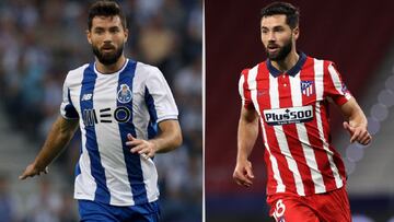 Felipe con el Oporto y con el Atlético.