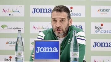 Ibon Navarro, en rueda de prensa.