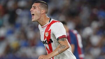 Sergi Guardiola, delantero del Rayo Vallecano, habló luego del empate 1-1 ante Levante sobre la llegada de Falcao García, espera complementarse muy bien