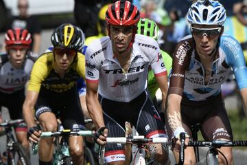 Romain Bardet,  Alberto Contador,  George Bennett y  Louis Meintjes encabezan una escapada durante la duodécima etapa. 