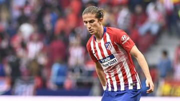 Filipe Luis, en el Atl&eacute;tico-Celta.