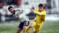 Arnau Ortiz, ante el Burgos CF.