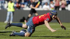 03/03/19 RUGBY PARTIDO CAMPEONATO DE EUROPA ESPA&Ntilde;A RUMANIA
 ALEGRIA ENSAYO
 ALVAR GIMENO