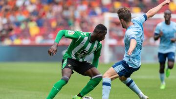 Luiz Henrique, en el duelo del Betis ante el Brentford.