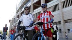 Dos hermanos, uno blanco y otro atlético, irán en bici a Lisboa