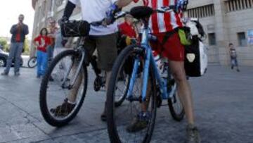 Dos hermanos, uno blanco y otro atlético, irán en bici a Lisboa