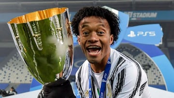 Juan Guillermo Cuadrado, campeón de la Supercopa de Italia con la Juventus