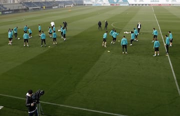 El entrenamiento del Madrid antes de volver a la Copa