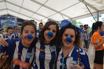 Barcelona and Alavés start party at the Copa del Rey 'Fan Zones'