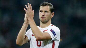 Krychowiak, con Polonia.