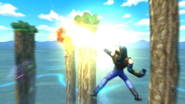 Goku con nivel Super Guerrero Dios en Dragon Ball Xenoverse