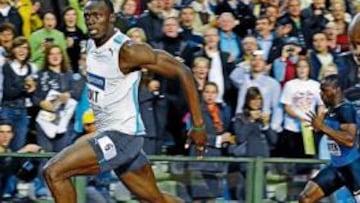 <b>SEGUIDOR DE RAÚL. </b> Bolt se ha declarado admirador de los delanteros del Real Madrid, Raúl y Van Nistelrooy.