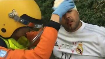 Un bus de hinchas del Madrid, atacado con piedras y botellas