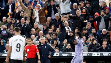 02/03/24 PARTIDO PRIMERA DIVISION
VALENCIA - REAL MADRID
ALEGRIA GOL 2-2 VINICIUS JR
POLEMICA SEGUIDORES