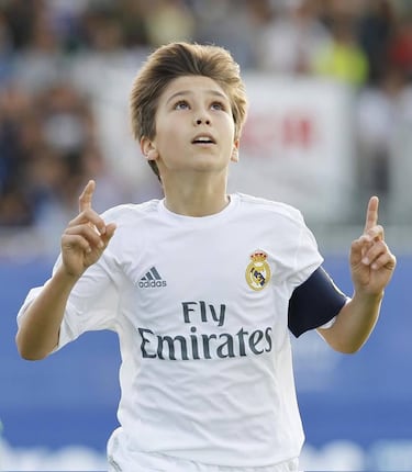 El nuevo ‘killer’ del Real Madrid lleva marcando goles en La Fábrica desde los 10 años. Con el primer equipo ya suma ocho tantos y acumula 151 en la cantera. Descubre algunos momentos que han marcado su trayectoria.