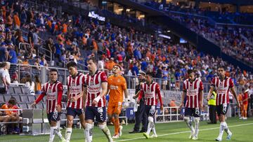 Alan Mozo of Guadalajara during the game Guadalajara vs FC Cincinnati, corresponding to the group stage of the Leagues Cup 2023, at TQL Stadium, on July 27, 2023.
<br><br>
Alan Mozo de Guadalajara durante el partido Guadalajara vs FC Cincinnati, correspondiente a la fase de grupos de la Leagues Cup 2023, en el Estadio TQL, el 27 de Julio de 2023.