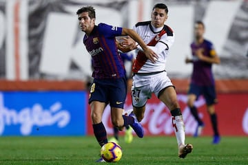 Sergi Roberto y Santi Comesaña.