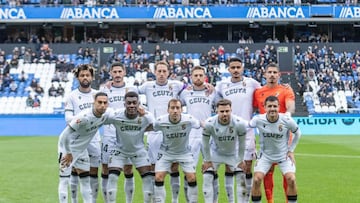 Once del Ceuta en Riazor.