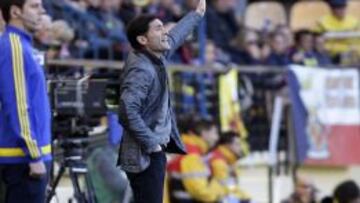 Marcelino García Toral durante el encuentro ante Las Palmas.