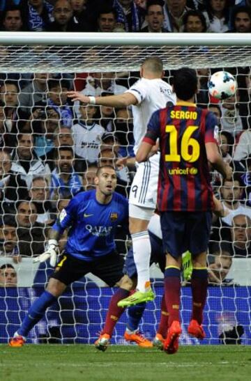 1-1. Benzema anota el gol del empate.