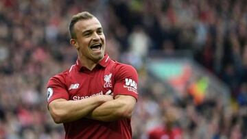 Shaqiri, pie y medio fuera del Liverpool