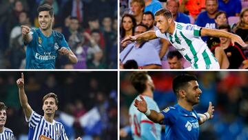 Asensio, Joaqu&iacute;n, Canales y &Aacute;ngel son los ases de la jornada 24 de LaLiga Santander. 