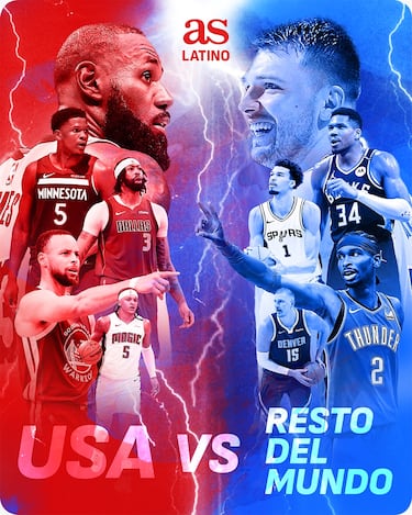 USA contra el Resto del Mundo, ?cu¨¢les ser¨ªan los quintetos titulares del All-Star Game 2026?