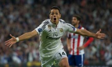 Pese a su poca actividad con el Real Madrid, Javier Hernández fue el autor del tanto que clasificó al conjunto merengue a las semifinales de la Champions League en la pasada temporada en el derbi madrileño ante el Atlético, fase en la que el cuadro todavía dirigido por Carlo Ancelotti fue eliminado por la Juventus de Turín.