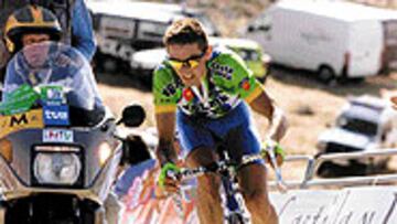 <b>REAPARECE.</B> Óscar Sevilla retoma su preparación para el Tour.