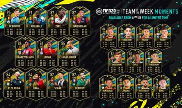 TOTW Moments 2 de FUT FIFA 20 ya disponible con De Bruyne, Iñaki Williams y más