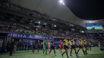 General View during the game Mazatlan FC vs Necaxa, corresponding to Round 12 of the Torneo Clausura 2023 of the Liga BBVA MX, at El Kraken Stadium, on March 17, 2023.

<br><br>

Vista General durante el partido Mazatlan FC vs Necaxa, Correspondiente a la Jornada 12 del Torneo Clausura 2023 de la Liga BBVA MX, en el Estadio el El Kraken, el 17 de Marzo de 2023.