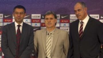 Martino, con Bartomeu y Zubi.