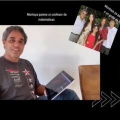 Montoya hace real los apuntes: "¡Llegó el profe Monty!"
