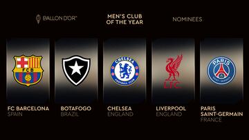 Balón de Oro 2025: lista completa de candidatos y nominados a mejor club